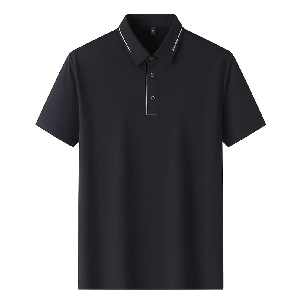 Black T.Shirt with Polo Design