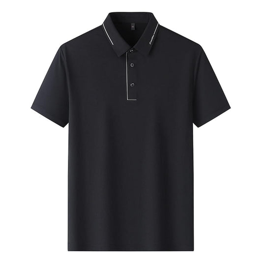 Black T.Shirt with Polo Design